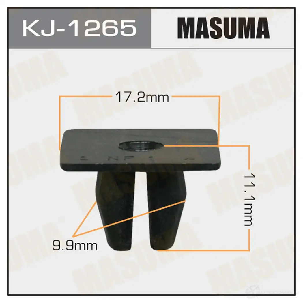 Клипса пластиковая MASUMA 1422887305 S 3OMJW KJ-1265