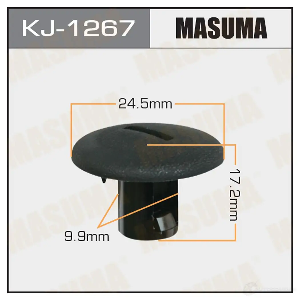 Клипса пластиковая MASUMA 1422887303 HBUJJP 1 KJ-1267