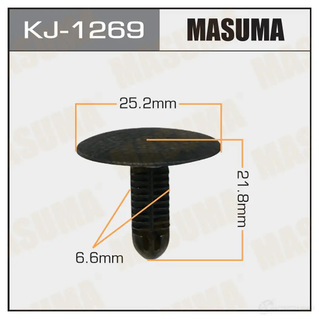 Клипса пластиковая MASUMA KJ-1269 1422886525 AKTT C
