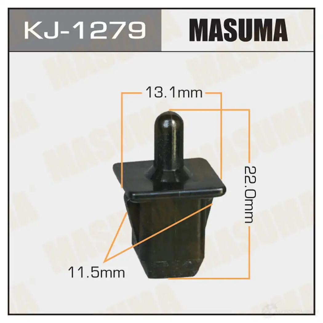Клипса пластиковая MASUMA 1422886556 29T 22 KJ-1279