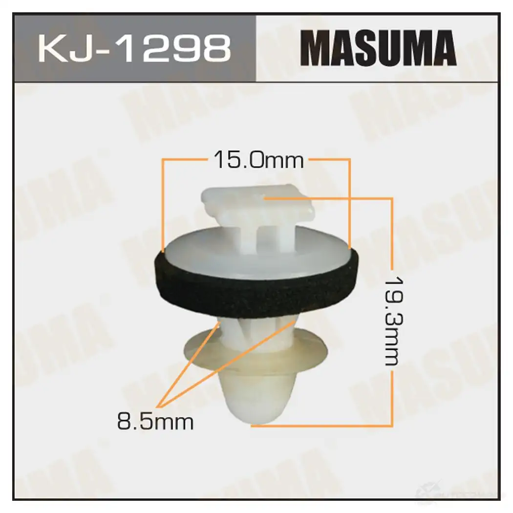 Клипса пластиковая MASUMA 1422886548 KJ-1298 6608 H0