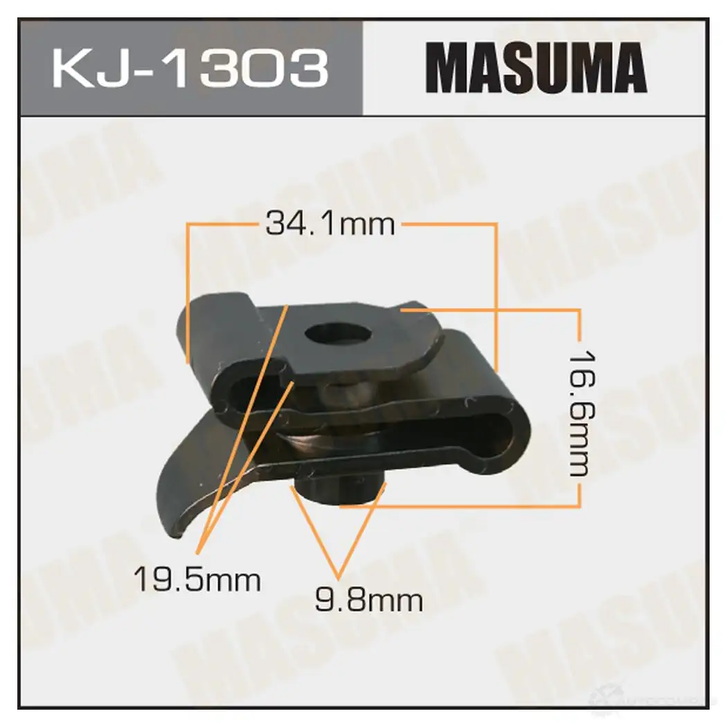 Клипса пластиковая MASUMA KJ-1303 6FQIAG C 1422886545