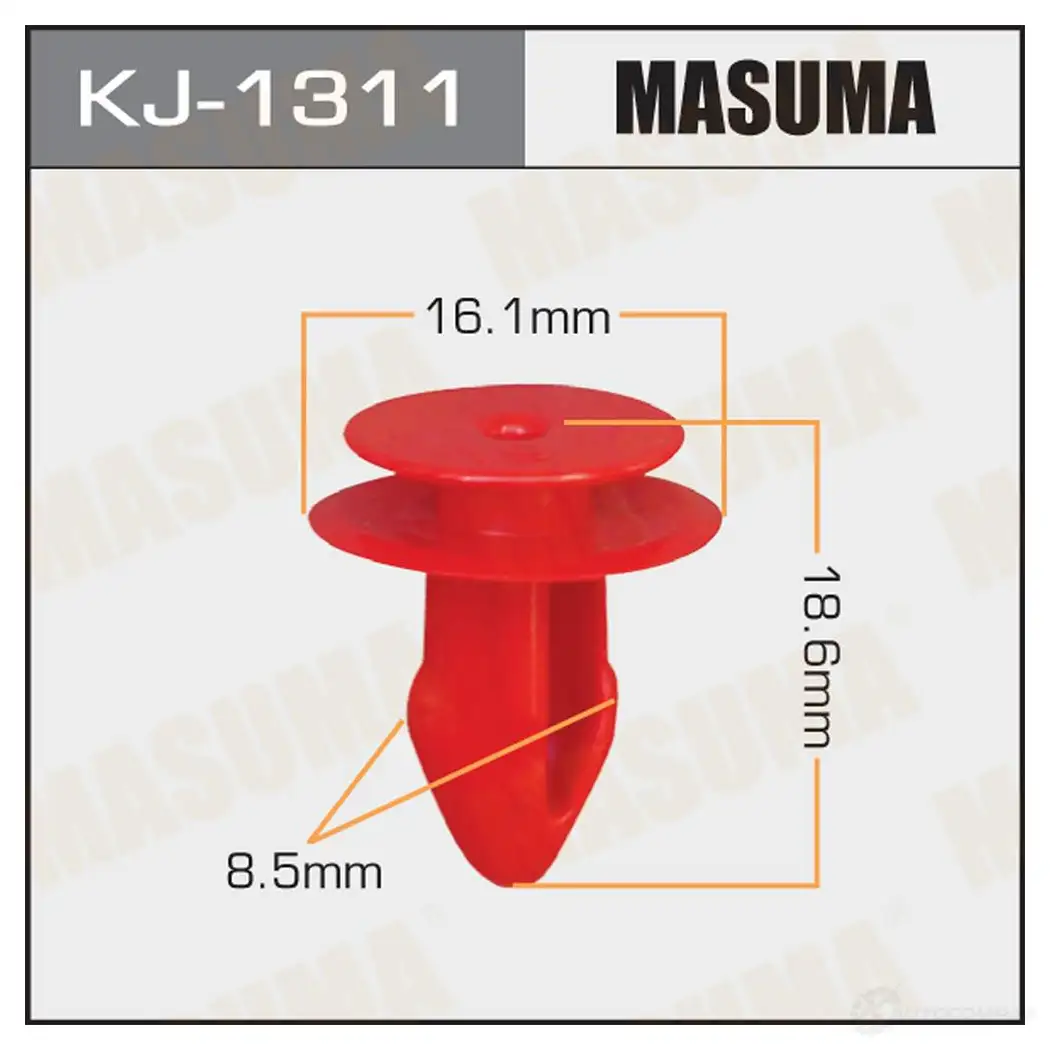 Клипса пластиковая MASUMA KJ-1311 1422886522 J4J 5U1