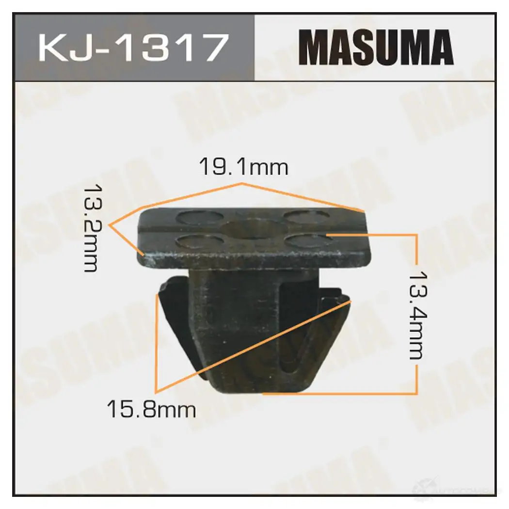 Клипса пластиковая MASUMA B26 XU KJ-1317 1422886578
