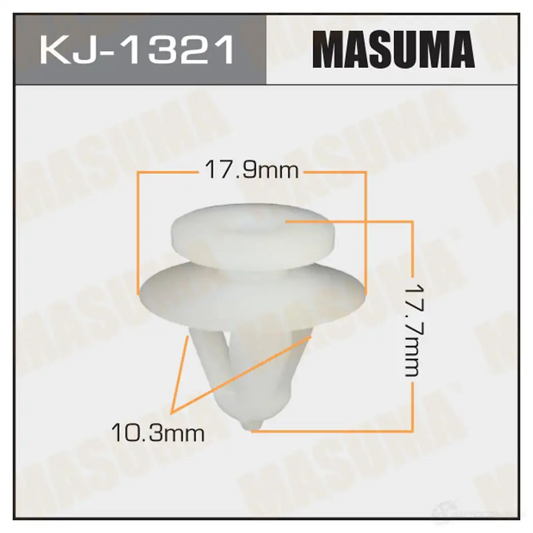 Клипса пластиковая MASUMA 1422886576 KJ-1321 XOVY I