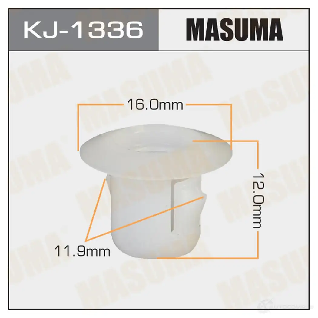 Клипса пластиковая MASUMA 1422886571 KJ-1336 RTDEUX 3