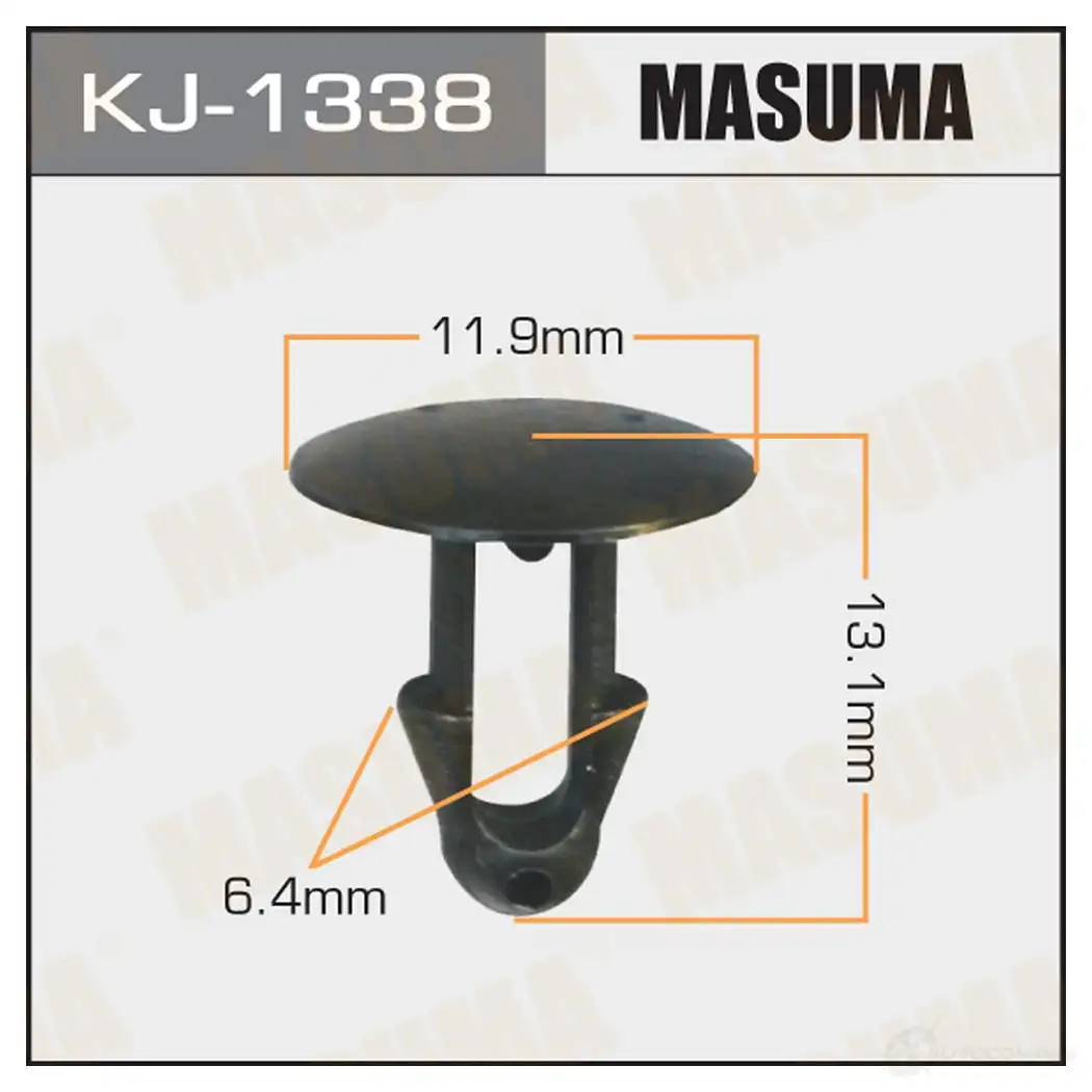 Клипса пластиковая MASUMA 1422887294 KJ-1338 O Q34DX