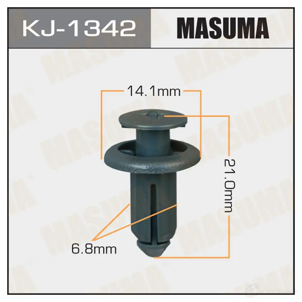 Клипса пластиковая MASUMA BDA RB5X KJ-1342 1422886570