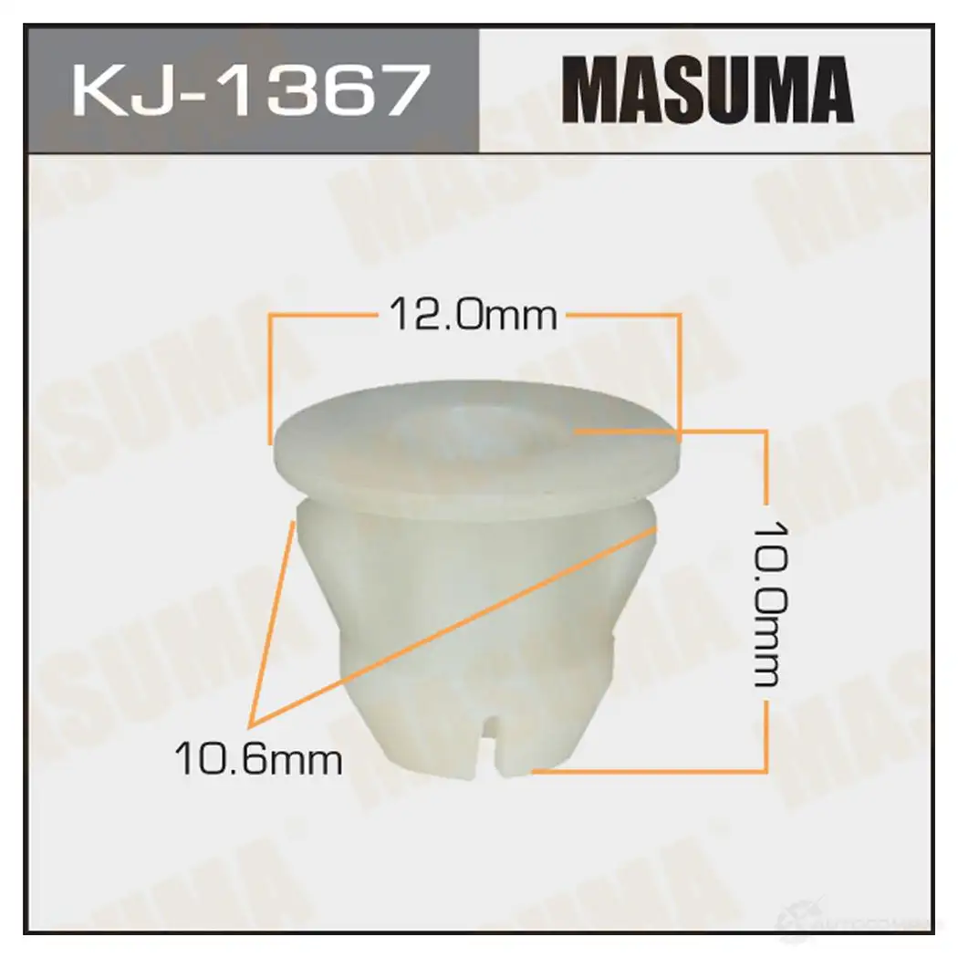 Клипса пластиковая MASUMA KJ-1367 6CY 4SI3 1422886458