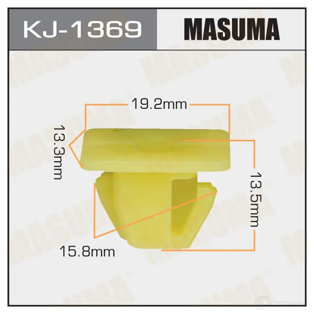 Клипса пластиковая MASUMA 1422886456 BB NY0V KJ-1369