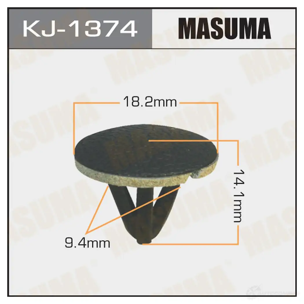 Клипса пластиковая MASUMA KJ-1374 N BG3DS 1422886453