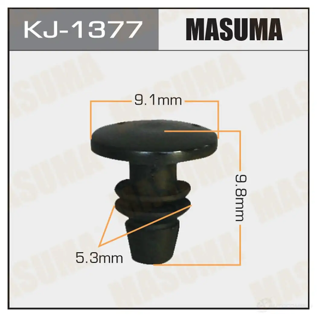 Клипса пластиковая MASUMA 1422886450 URL 8E KJ-1377