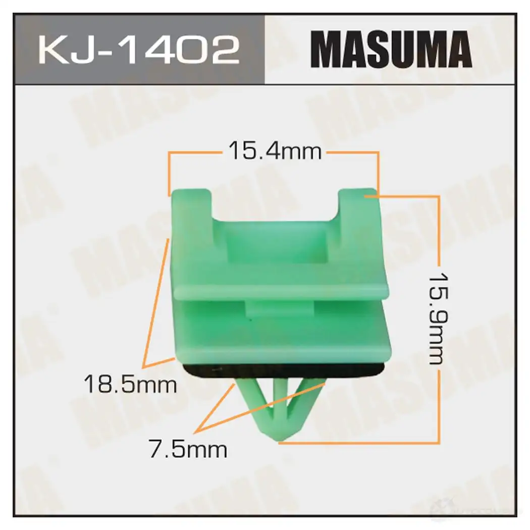 Клипса пластиковая MASUMA KJ-1402 P3Q TX6C 1422886422