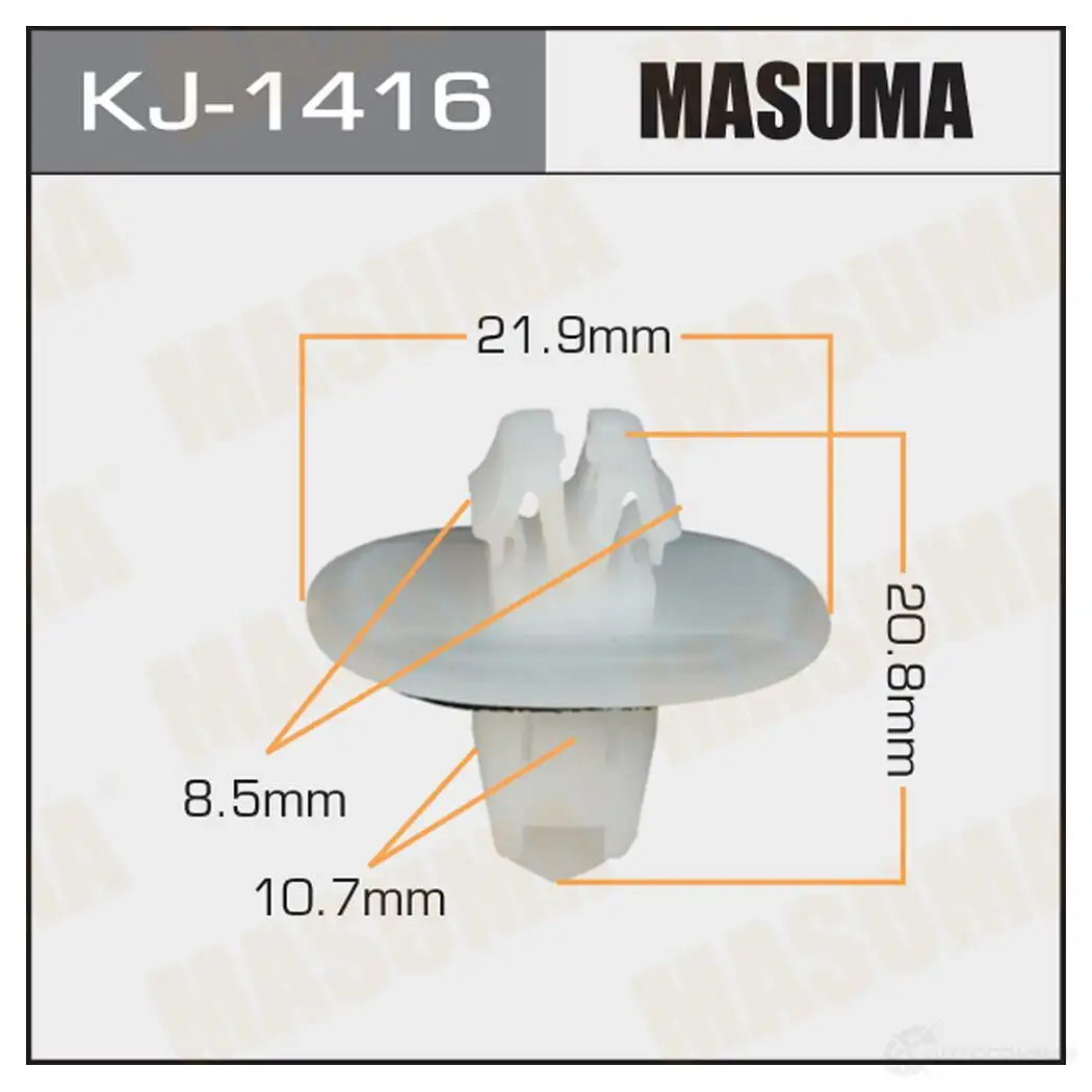 Клипса пластиковая MASUMA 1422886419 UP WVWX6 KJ-1416