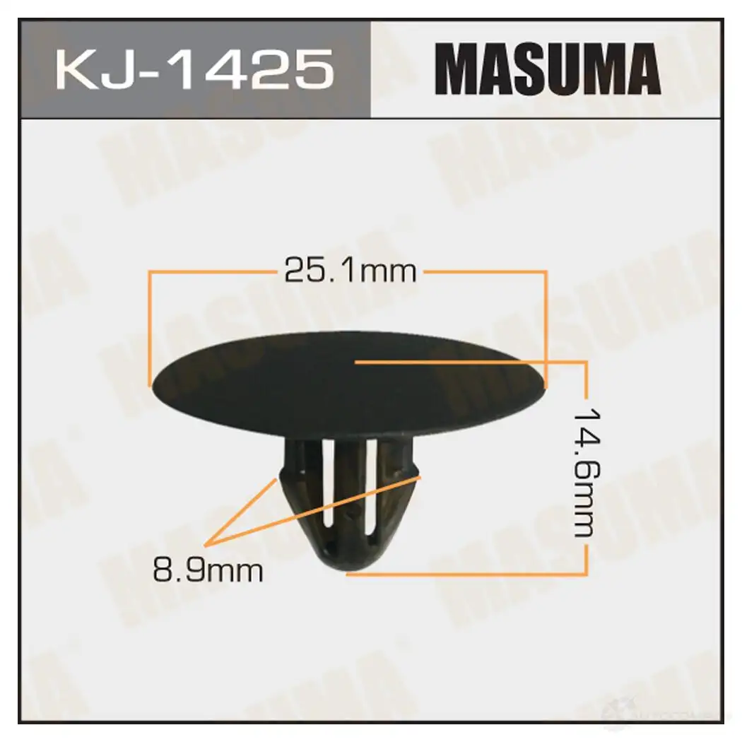 Клипса пластиковая MASUMA W6CZO RG 1422887192 KJ-1425