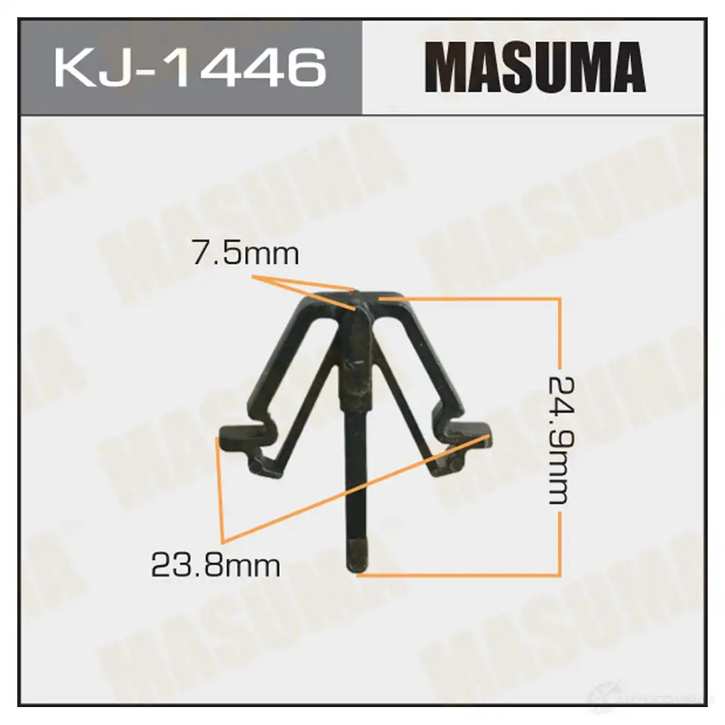 Клипса пластиковая MASUMA KJ-1446 1422886411 P OHANMI