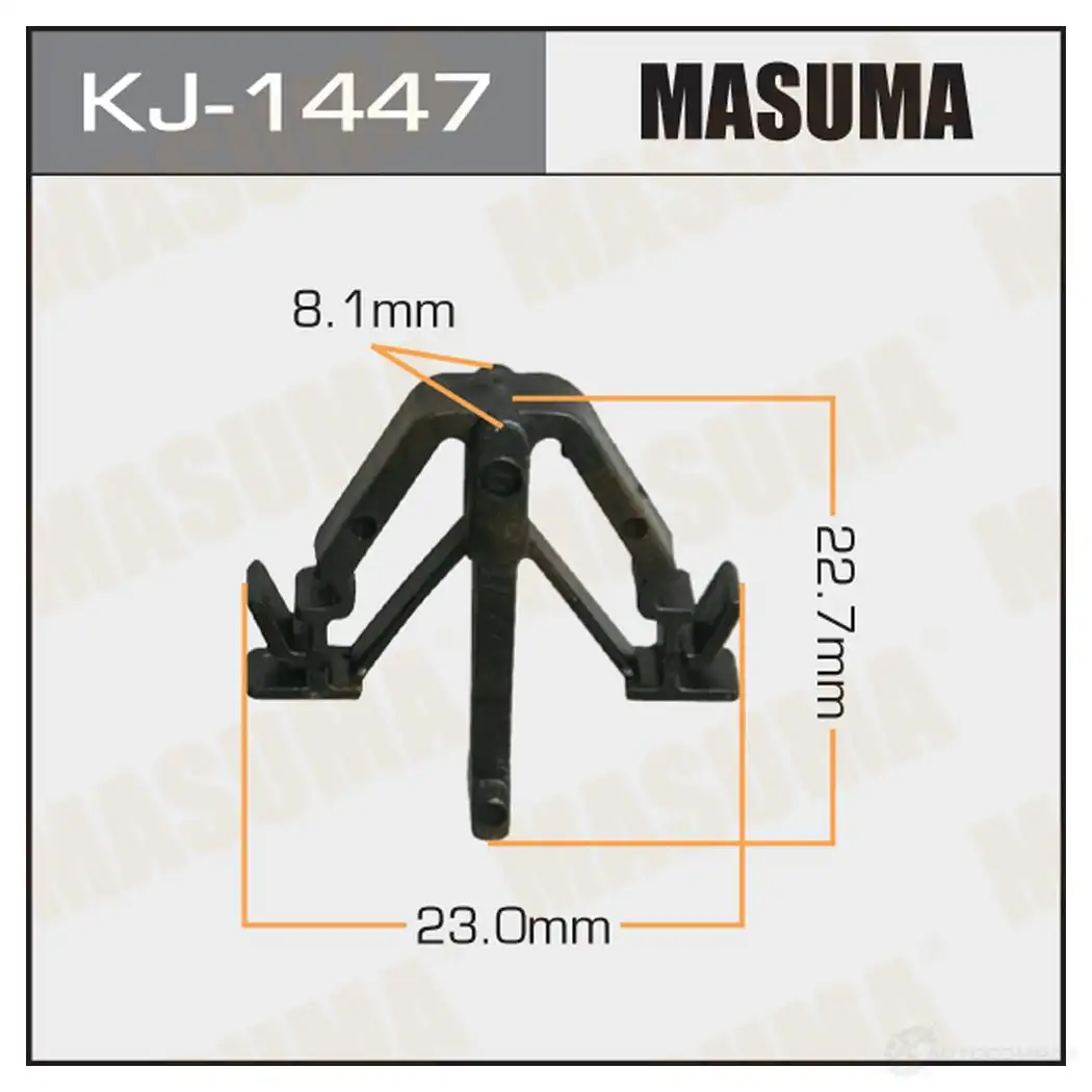 Клипса пластиковая MASUMA KJ-1447 1 52RH 1422886410