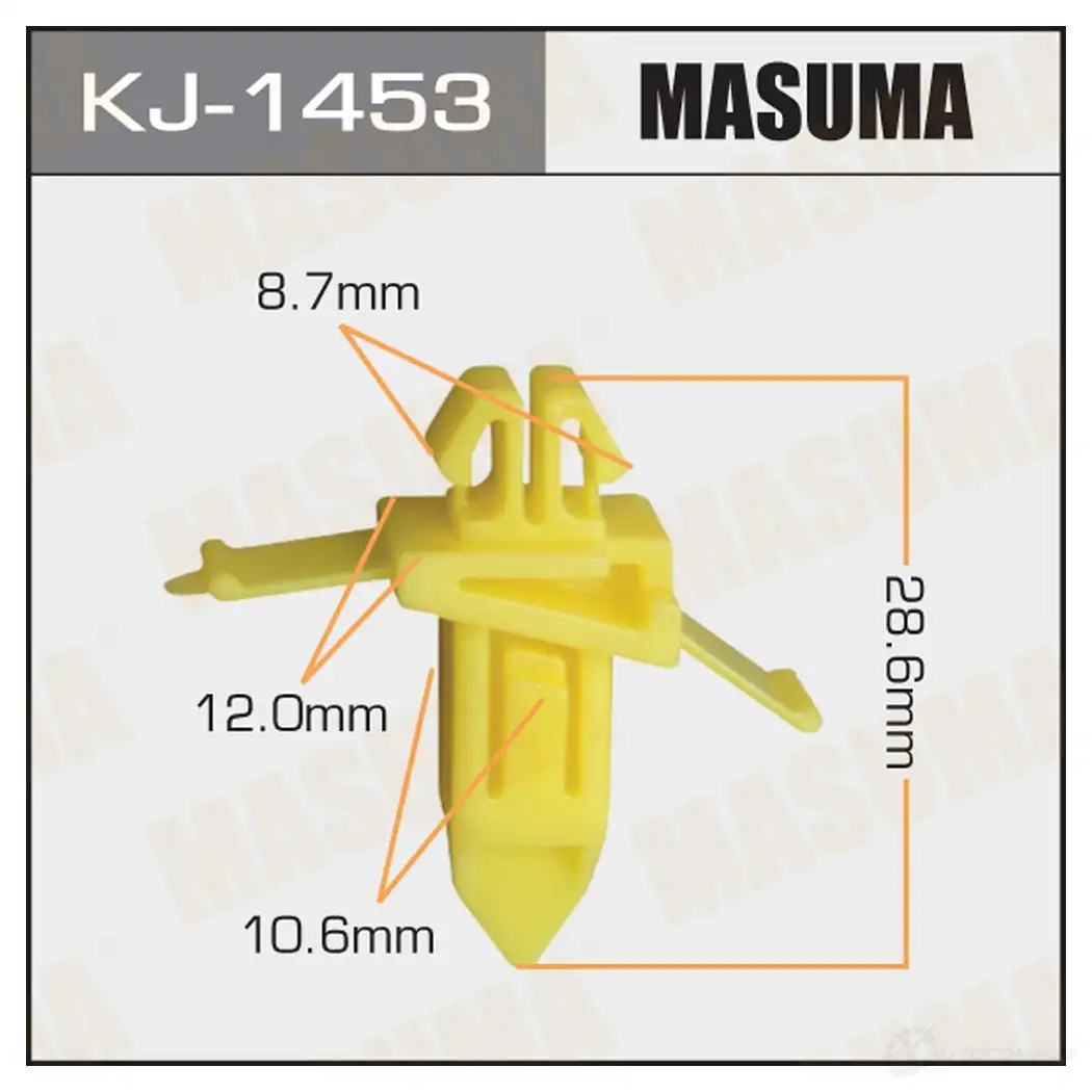 Клипса пластиковая MASUMA KJ-1453 D OTO9 1422887186