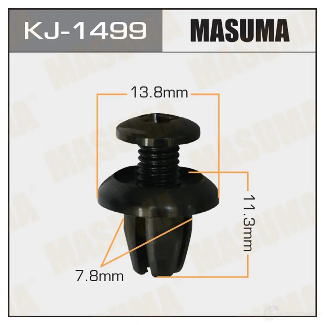 Клипса пластиковая MASUMA KJ-1499 1422886431 1 GURYG2