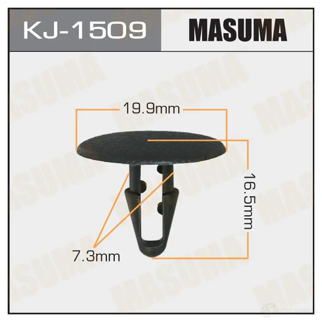 Клипса пластиковая MASUMA RJES ZC4 KJ-1509 1422886428