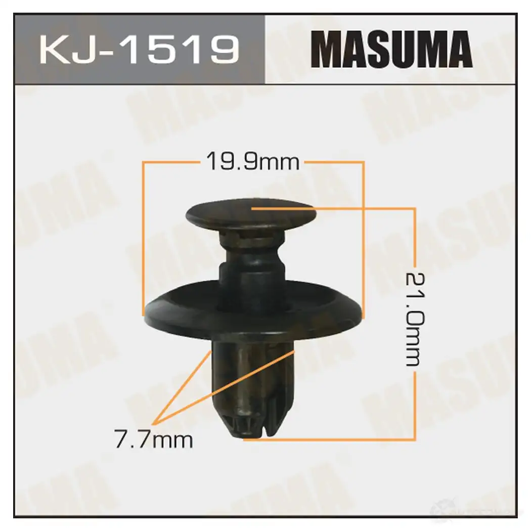 Клипса пластиковая MASUMA KJ-1519 90SH9 5P 1422886424