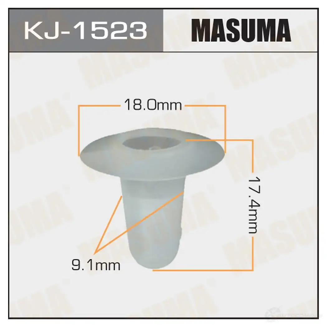 Клипса пластиковая MASUMA 3H1VQ 6 1422886279 KJ-1523