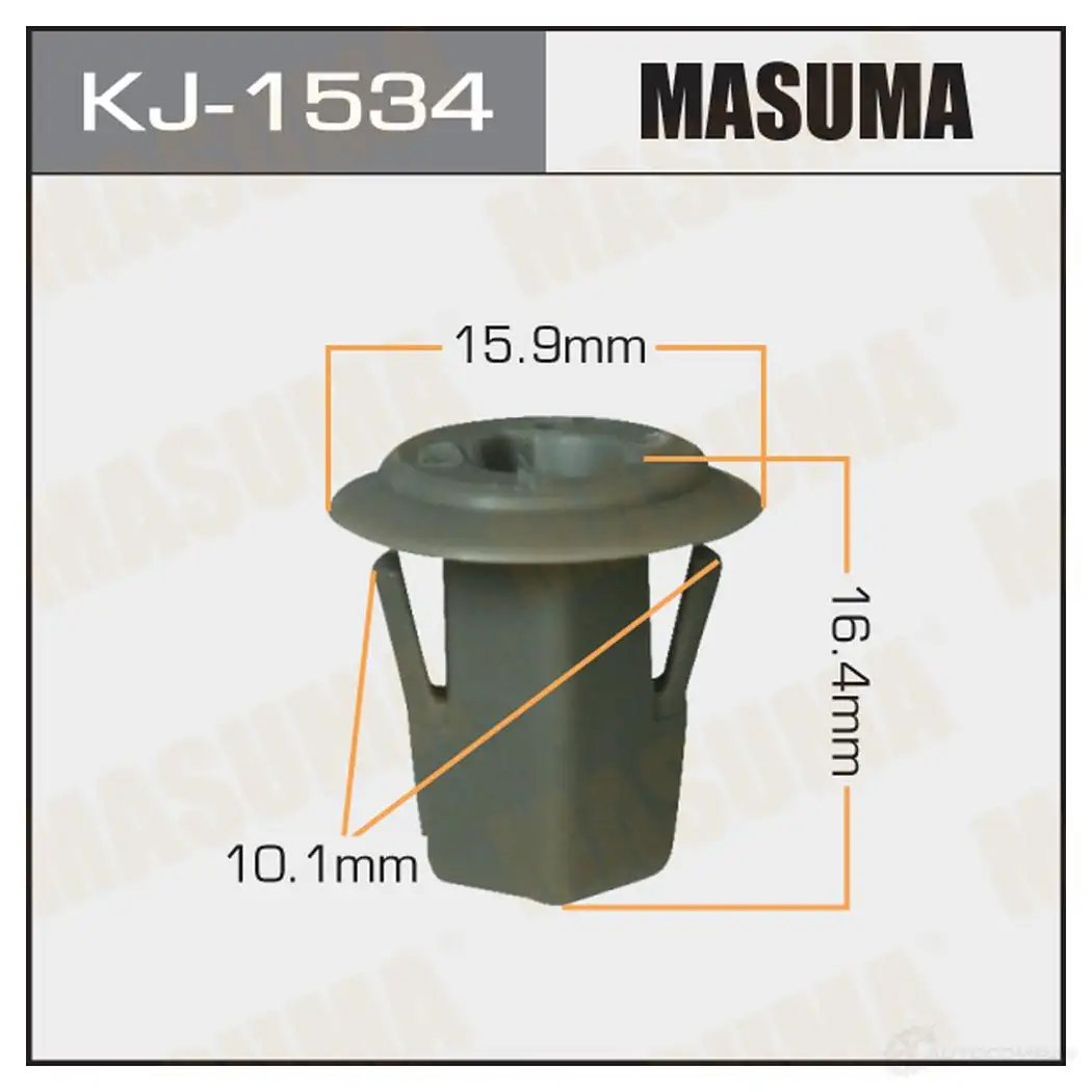 Клипса пластиковая MASUMA 645 O7 1422886275 KJ-1534