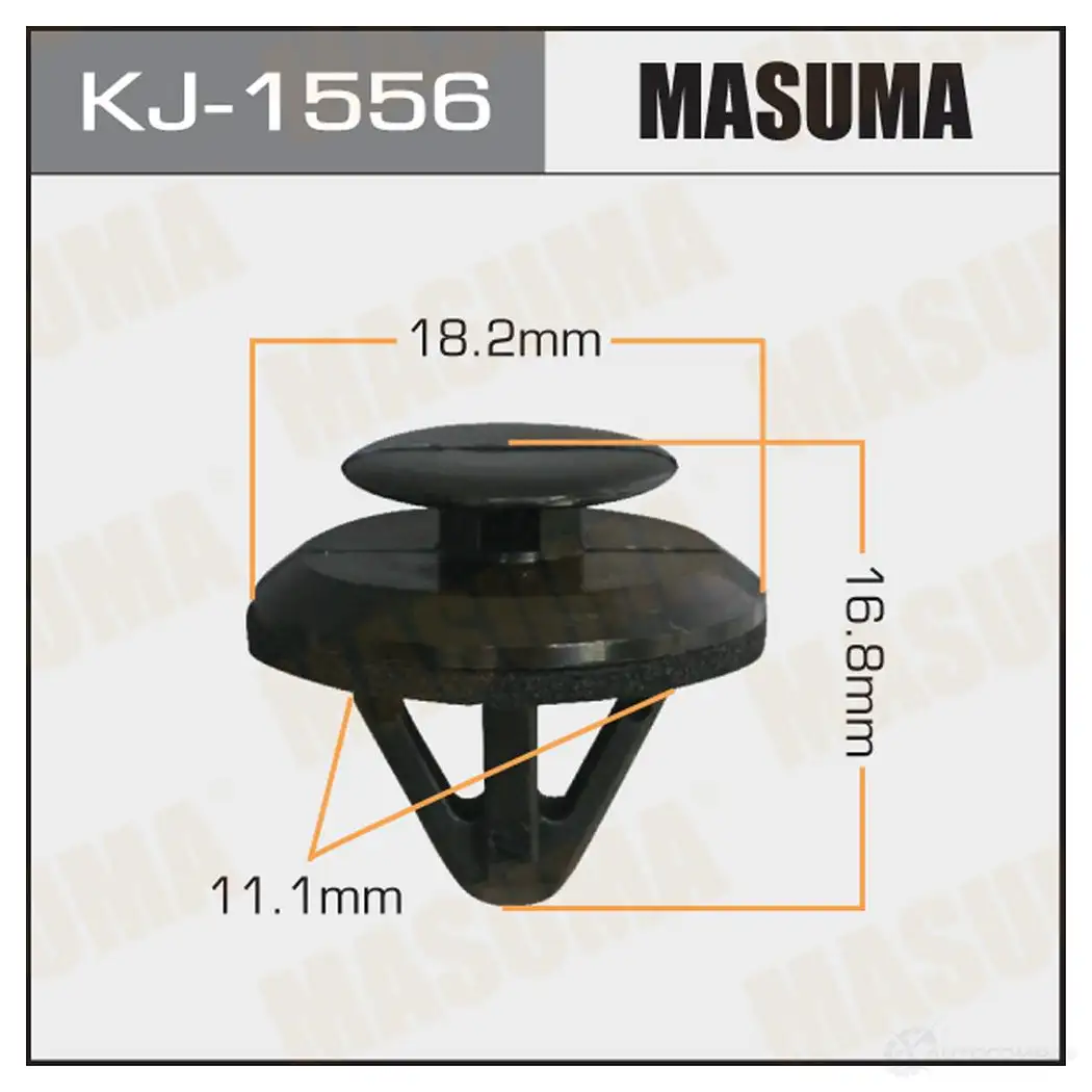 Клипса пластиковая MASUMA 1422887177 KJ-1556 EUQ H3