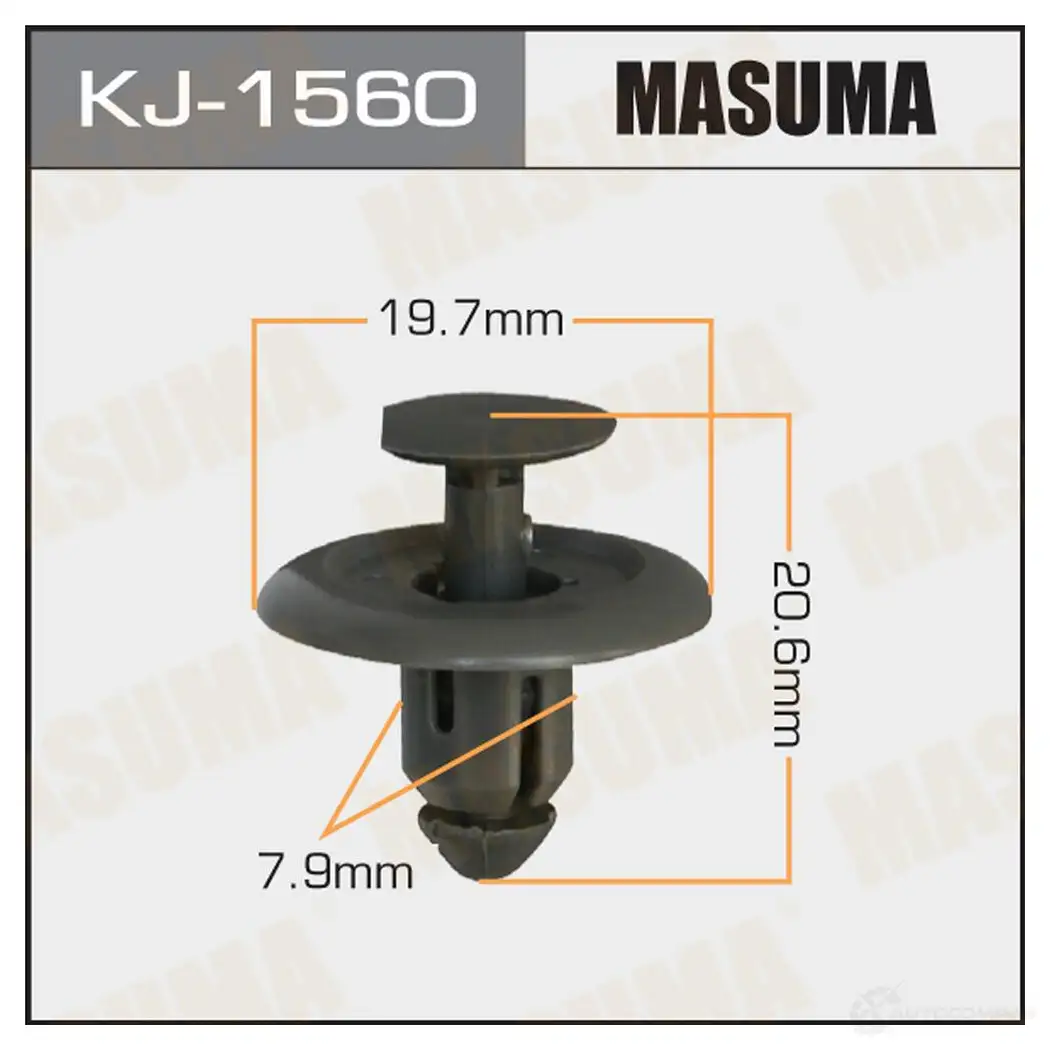 Клипса пластиковая MASUMA KJ-1560 KJY B7 1422887176