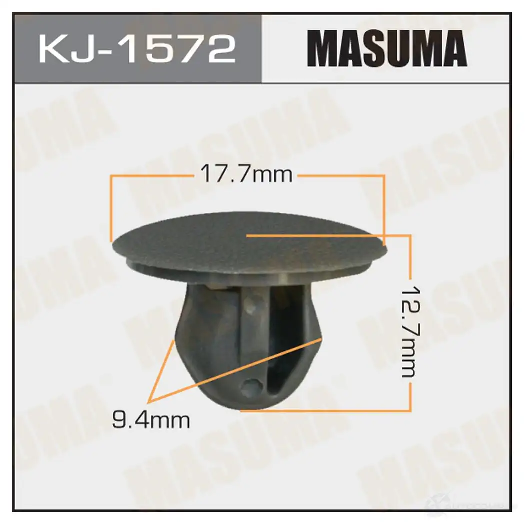 Клипса пластиковая MASUMA 5N4 RV KJ-1572 1422884726