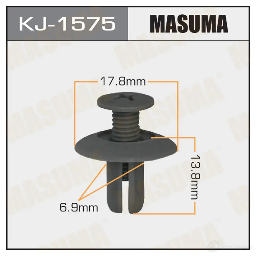 Клипса пластиковая MASUMA 1422886300 I5U5W E KJ-1575