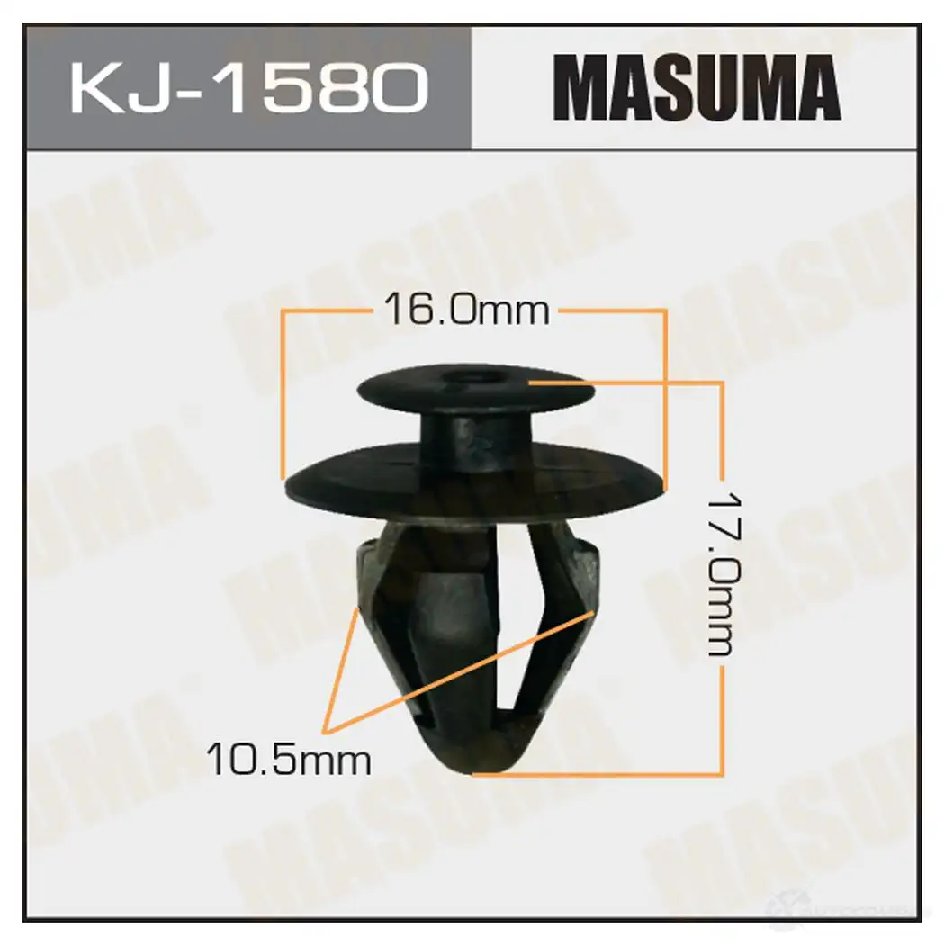 Клипса пластиковая MASUMA KJ-1580 ETUIH MP 1422886299