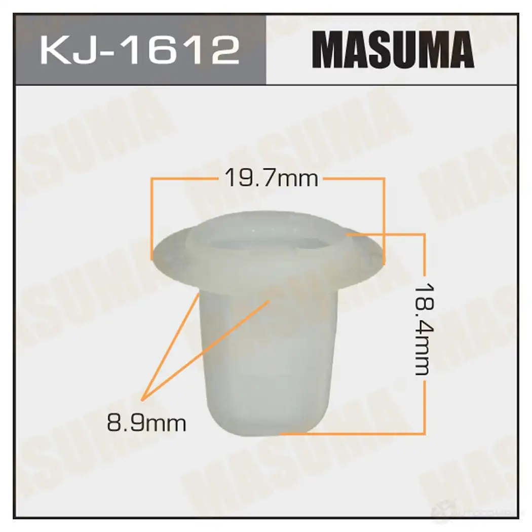 Клипса пластиковая MASUMA KJ-1612 21VD6 D 1422886293