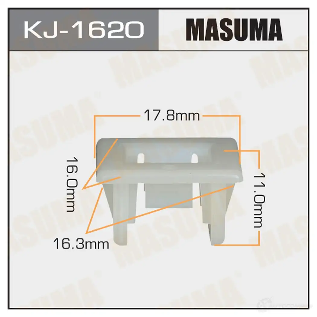 Клипса пластиковая MASUMA YWQ 75 1422886292 KJ-1620