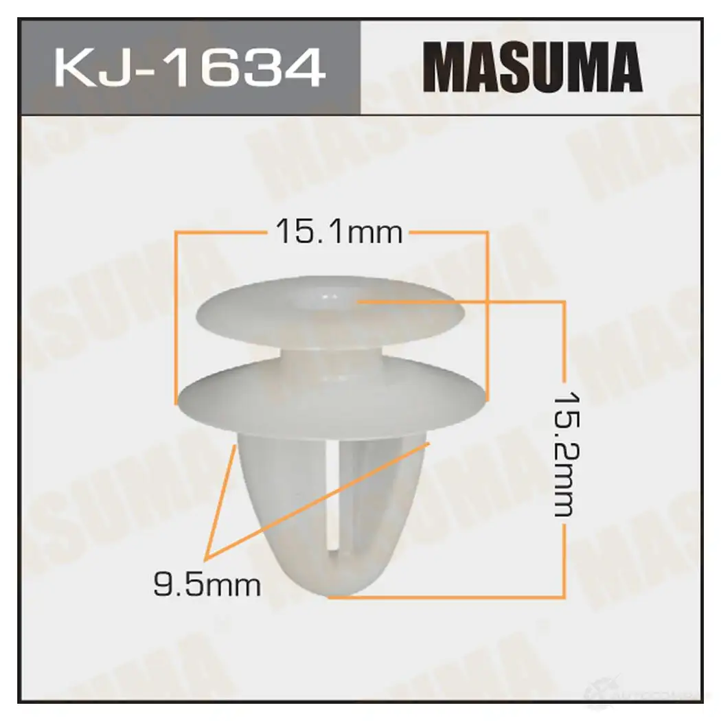 Клипса пластиковая MASUMA QW SI5Z 1422887167 KJ-1634