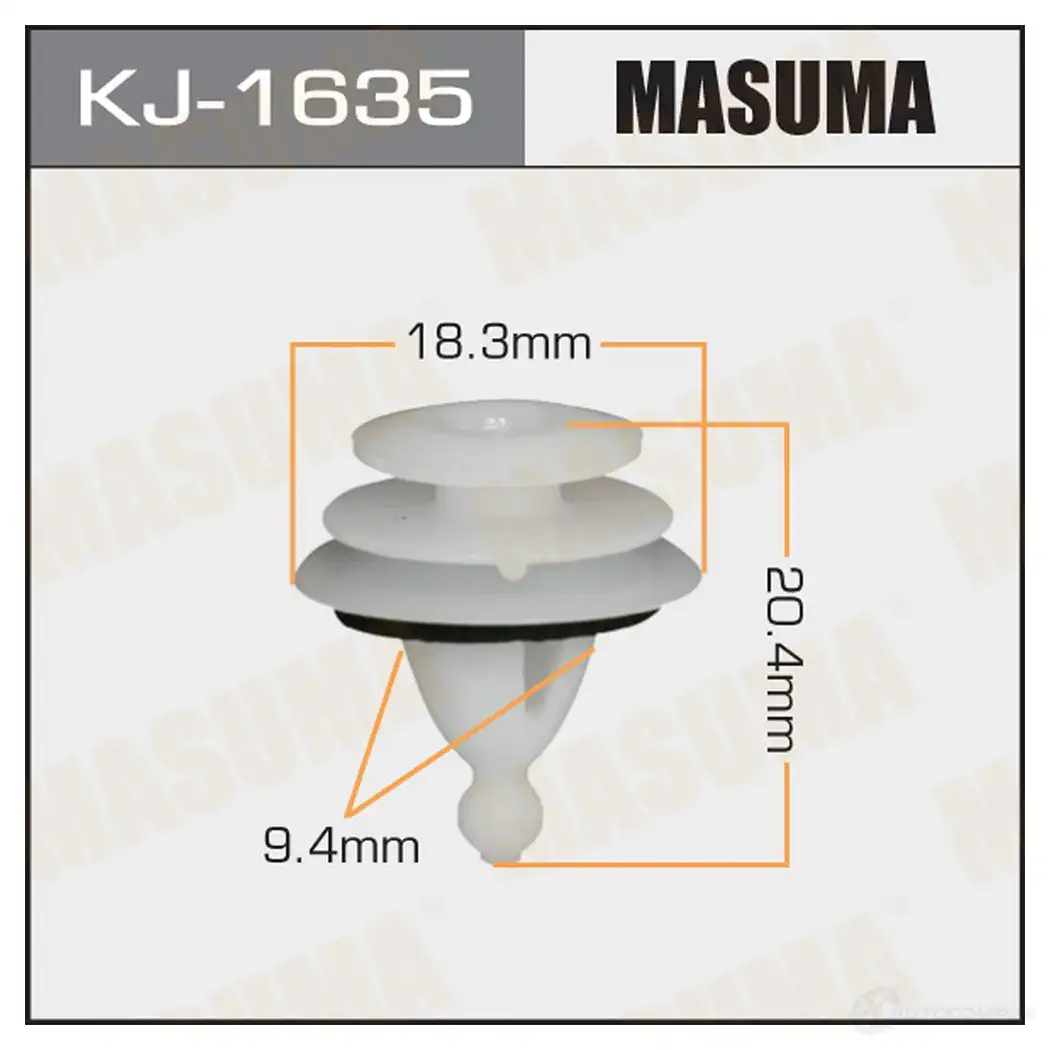 Клипса пластиковая MASUMA 6 DWUG KJ-1635 1422886282