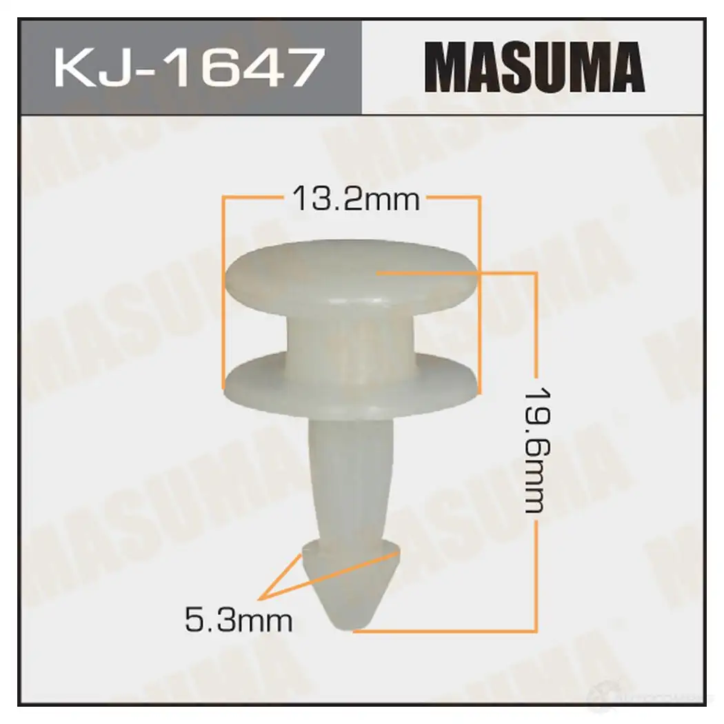 Клипса пластиковая MASUMA KJ-1647 NCKB XD6 1422886396