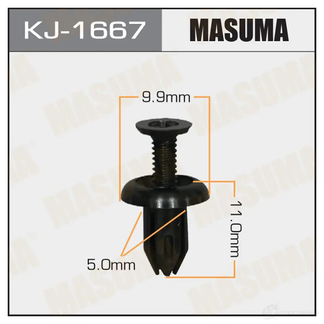 Клипса пластиковая MASUMA SUV V6 KJ-1667 1422887142