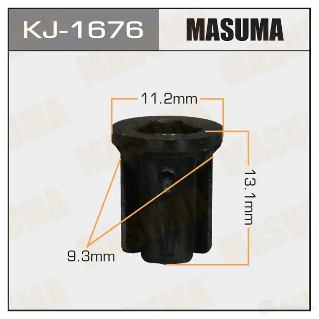 Клипса пластиковая MASUMA 1422886389 KJ-1676 I8V1V 99