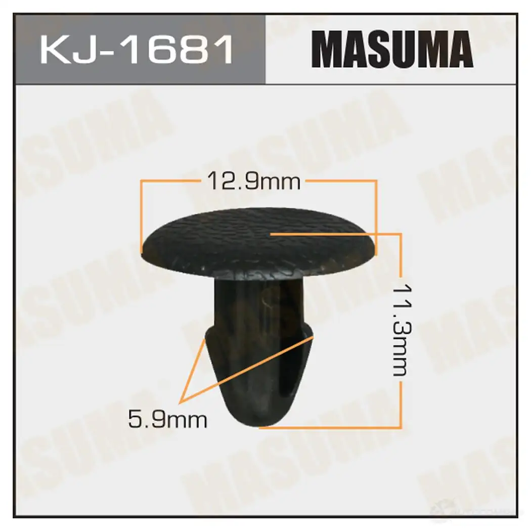 Клипса пластиковая MASUMA 1422886387 KJ-1681 9B2O VWR