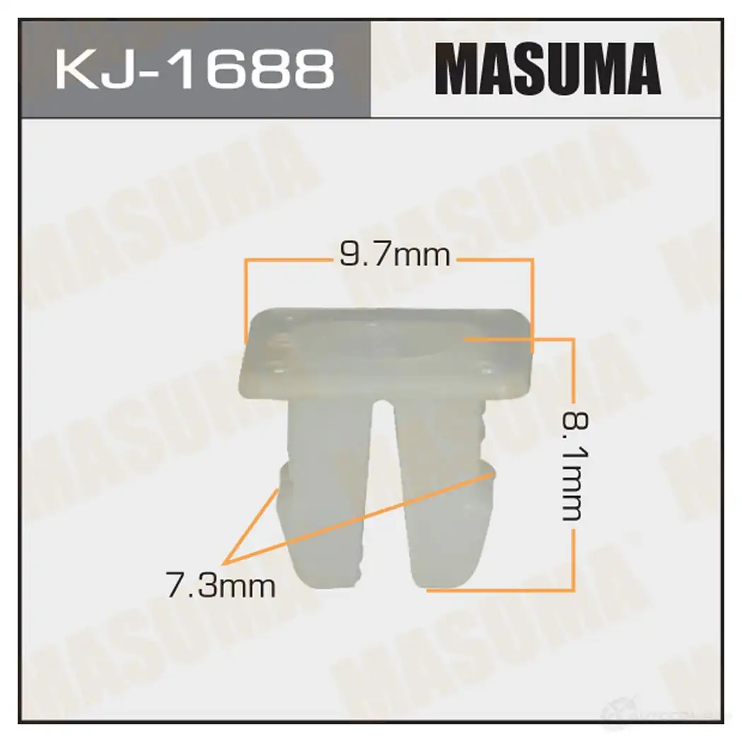 Клипса пластиковая MASUMA BIHZ0B A 1422886363 KJ-1688