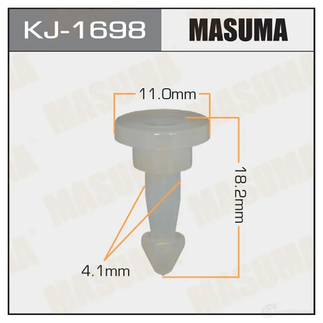 Клипса пластиковая MASUMA XA9 L7 KJ-1698 1422886360