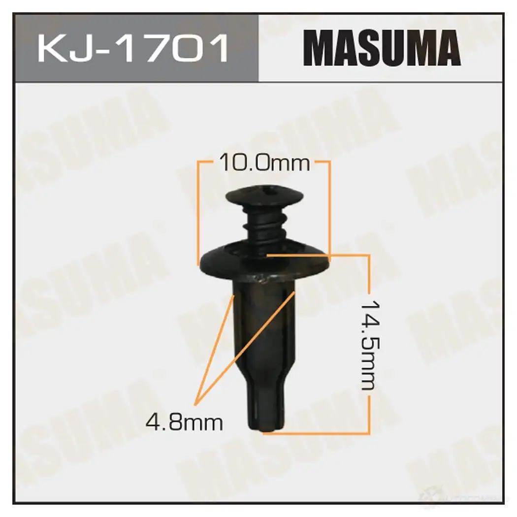 Клипса пластиковая MASUMA KJ-1701 6T HRE 1422887136