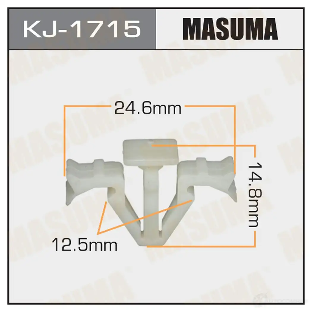 Клипса пластиковая MASUMA KJ-1715 A2A 86F 1422886354