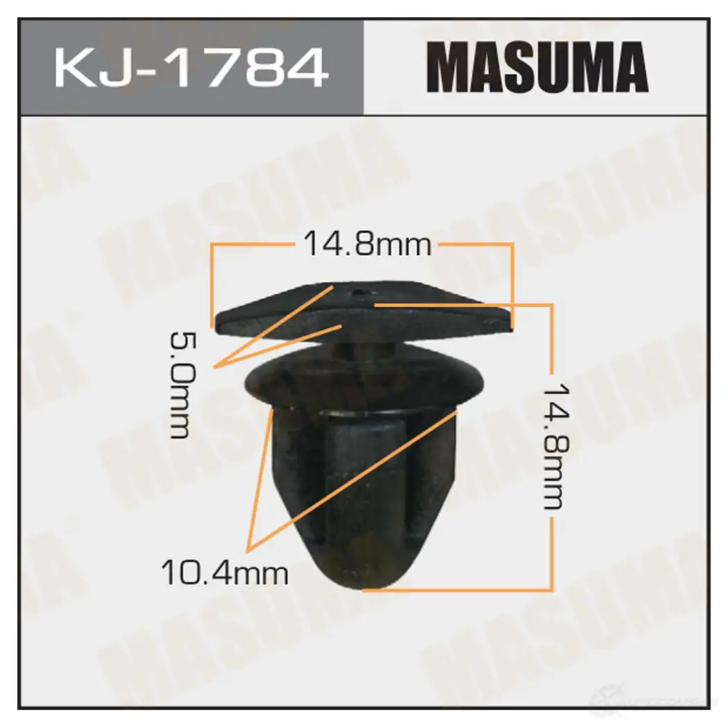 Клипса пластиковая MASUMA NA6 K7CN KJ-1784 1422886374
