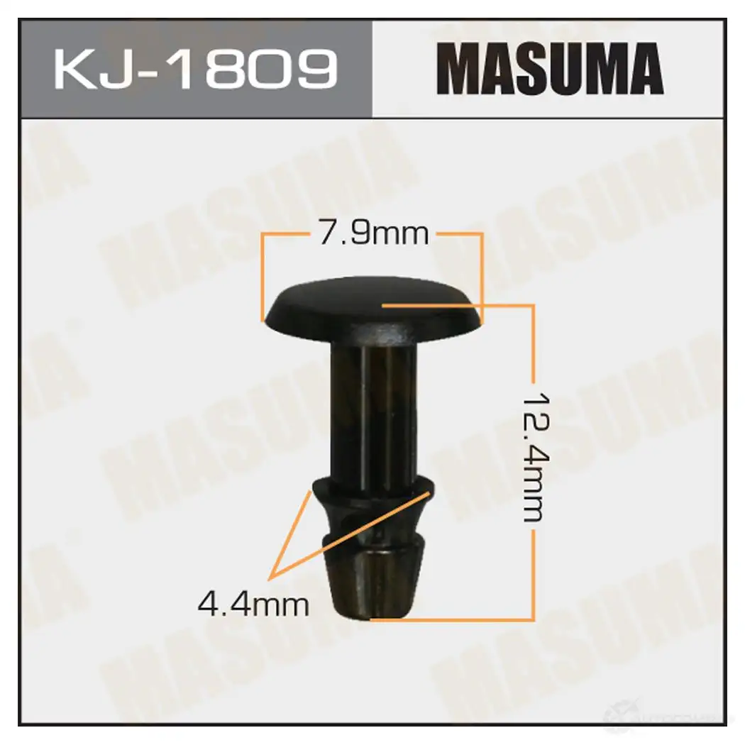 Клипса пластиковая MASUMA KJ-1809 1422886367 0YE ZG