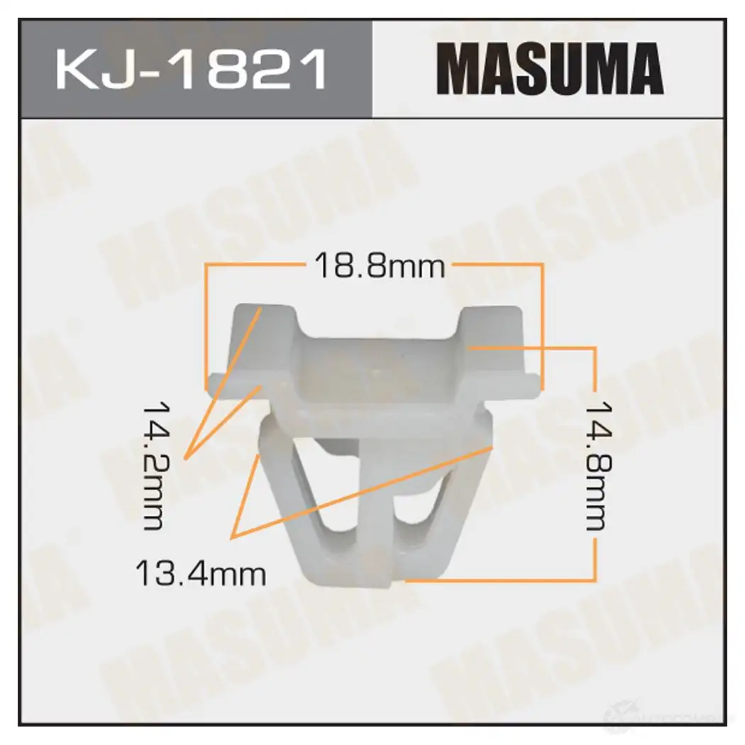 Клипса пластиковая MASUMA 1422886320 KJ-1821 3UB JH