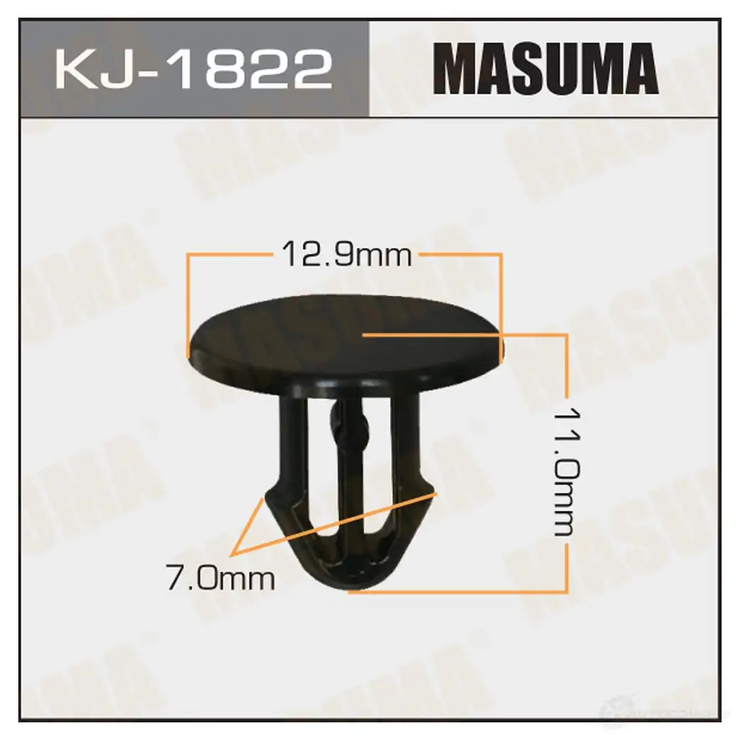 Клипса пластиковая MASUMA 1422890015 OY5H7 5 KJ-1822