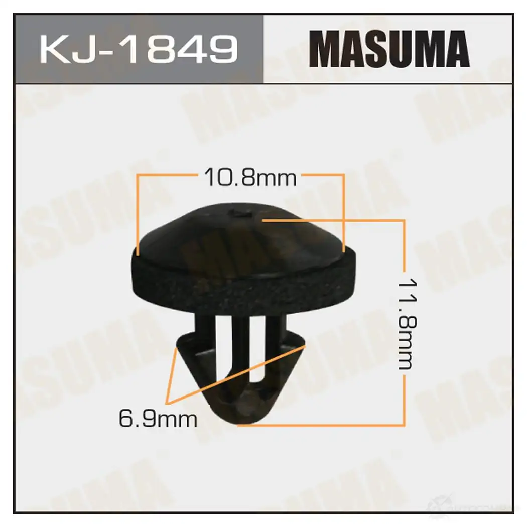 Клипса пластиковая MASUMA R4AE W04 1422886311 KJ-1849