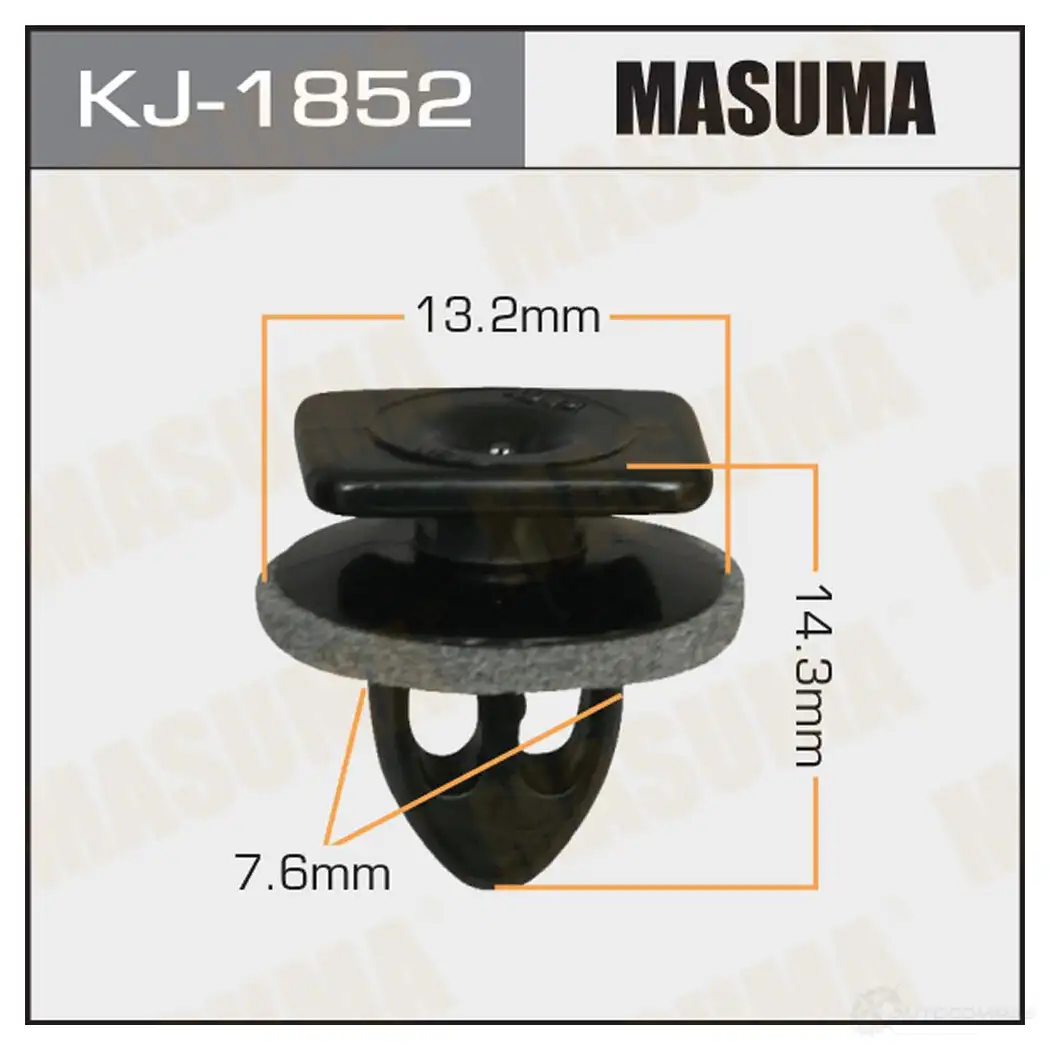 Клипса пластиковая MASUMA KJ-1852 1422886309 H T9T4BF